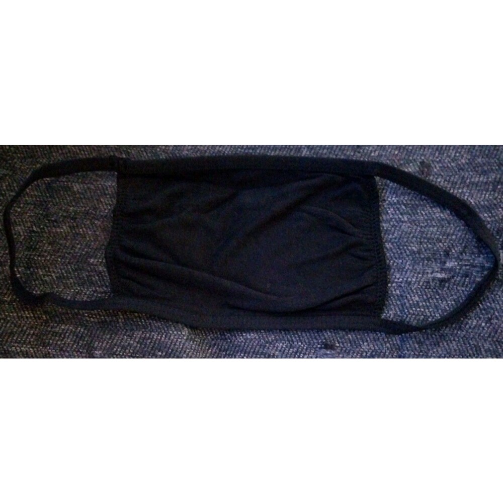 60 Pack Hanes Reusable Black Cloth Face Masks Washable Breathable Ear Loop